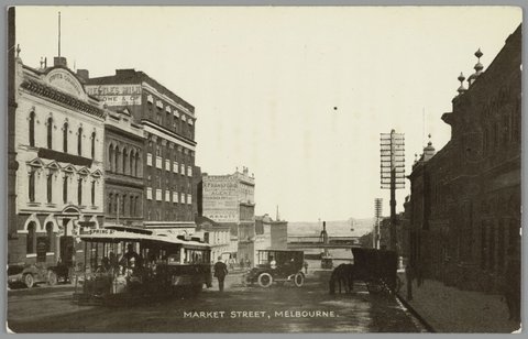 MARKET STREET, MELBOURNE, c. 1910