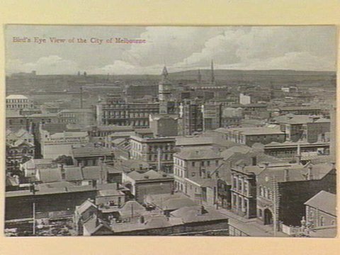 Bird's Eye View of the City of Melbourne, c. 1910