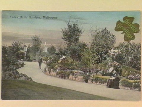 Yarra Bank Gardens, Melbourne, c. 1908