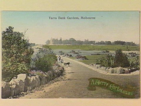 Yarra Bank Gardens, Melbourne, c. 1908