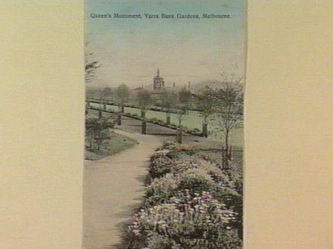 Queen's Monument, Yarra Bank Gardens, Melbourne, c. 1908