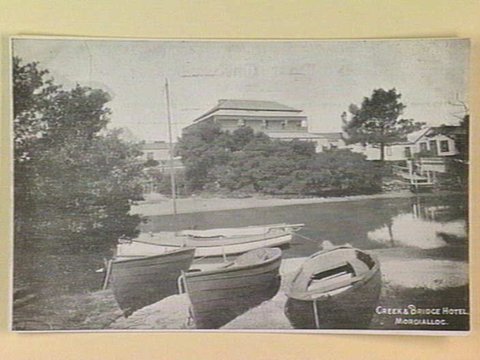 CREEK & BRIDGE HOTEL, MORDIALLOC, c. 1910