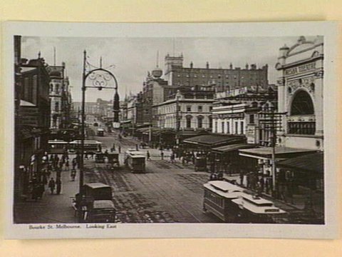 Bourke St. Melbourne. Looking East, c. 1910