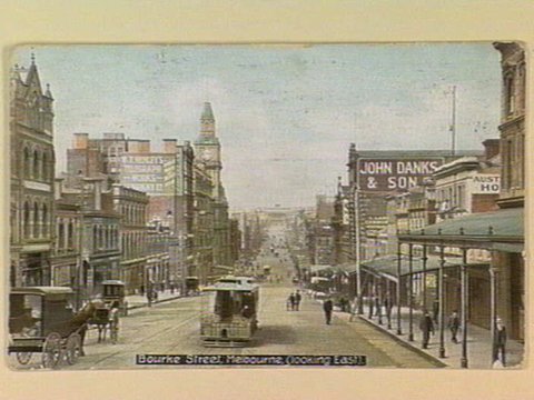 Bourke Street, Melbourne, (looking East), c. 1909