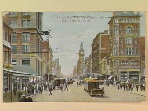 ELIZABETH STREET, MELBOURNE (LOOKING NORTH), c. 1908