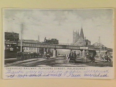 OVERHEAD RAILWAY, FLINDERS STREET, MELBOURNE, c. 1904