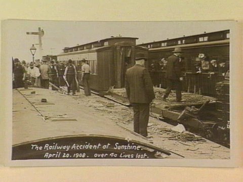 The Railway Accident at Sunshine. April 20. 1908, c. 1908