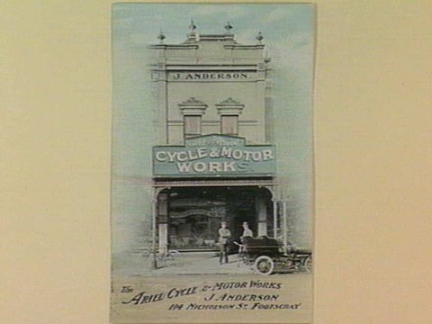 The ARIEL CYCLE & MOTOR WORKS J. ANDERSON 114 NICHOLSON ST., FOOTSCRAY, c. 1908