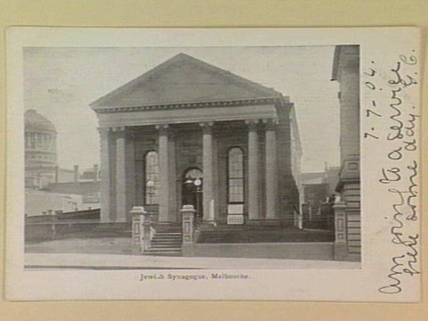 Jewish Synagogue, Melbourne, c. 1904