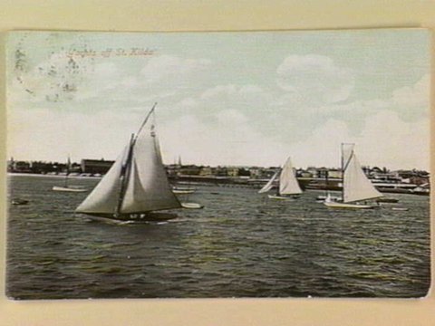 Yachts off St. Kilda, c. 1908