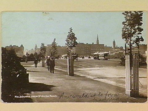 MELBOURNE FROM ST. KILDA ROAD, c. 1906