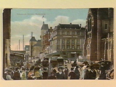 Swanston Street, Melbourne, c. 1908