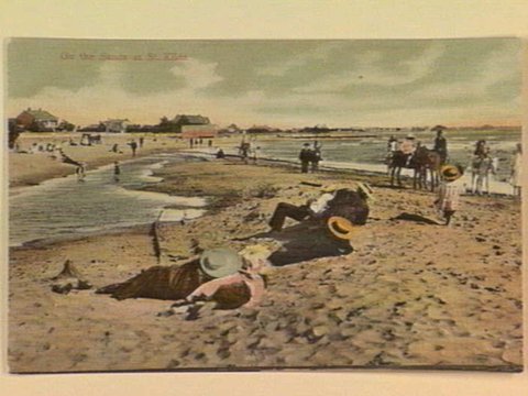 On the Sands at St. Kilda, c. 1908