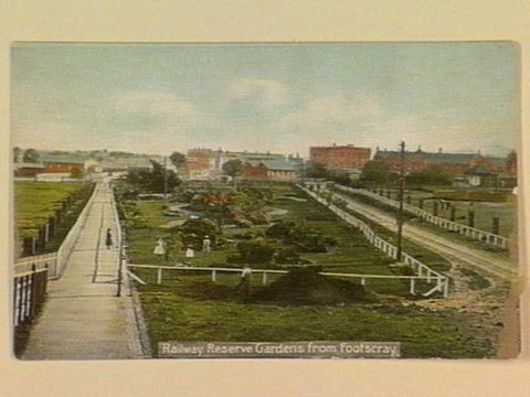 Railway Reserve Gardens from Footscray, c. 1907