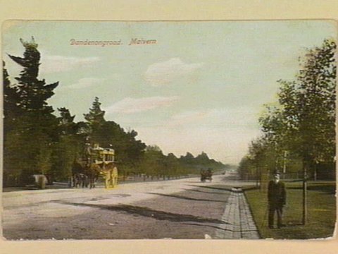 Dandenongroad. [Dandenong Road] Malvern, c. 1910