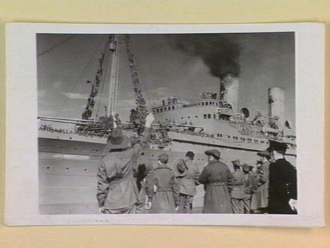 Departure scenes at Port Melbourne when men of the THIRD A.I.F. Contingent sailed for service overseas, 1939–45
