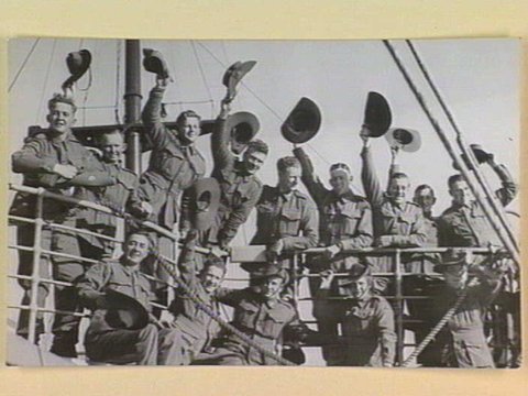 "Only a handful of people watched this A.I.F. contingent sail from Melbourne on Wednesday August 7th 1940.", 1939–45