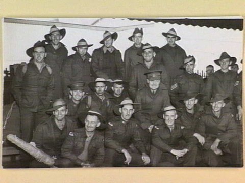 Diggers who have reached Melbourne from an advanced northern base, 1939–45