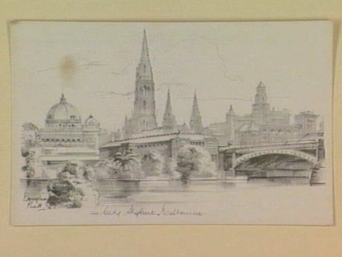 City Skyline Melbourne, 1940s