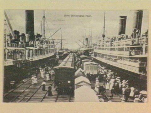 Port Melbourne Pier, c. 1908