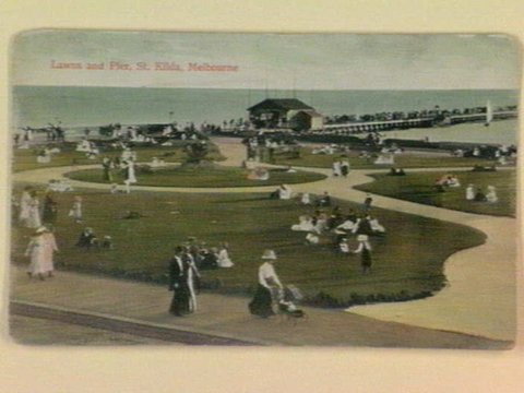 Lawns and Pier, St. Kilda, Melbourne, 1905–14