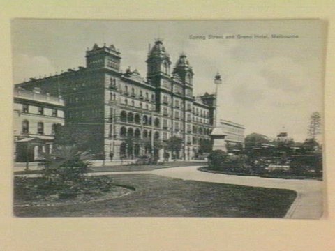 Spring Street and Grand Hotel, Melbourne, 1905–14