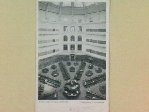 THE READING ROOM PUBLIC LIBRARY, MELBOURNE, c. 1925
