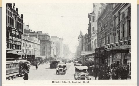 Bourke Street, looking west, c. 1940