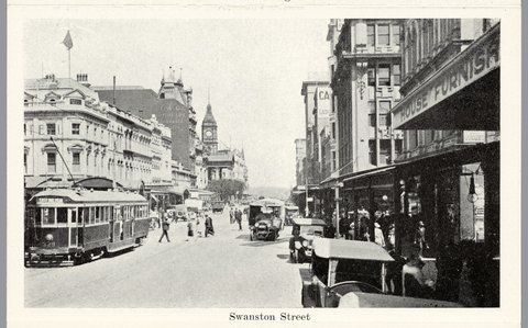 Swanston Street, c. 1940
