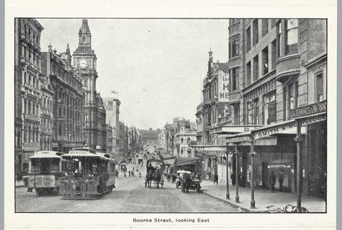 Bourke Street, looking east, c. 1920
