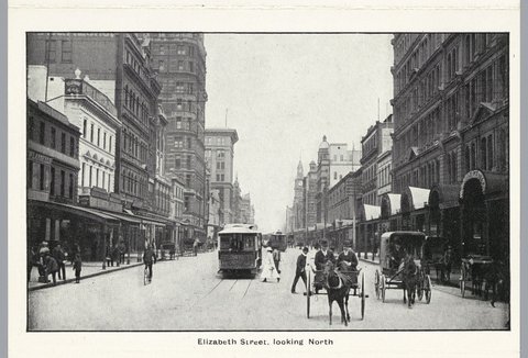 Elizabeth Street, looking north, c. 1920