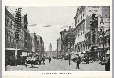 Elizabeth Street, looking south, c. 1920