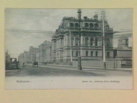 Queen Str; showing Govt. Buildings Melbourne, 1905–14