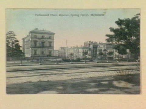 Parliament Place Reserve, Spring Street, Melbourne, c. 1907