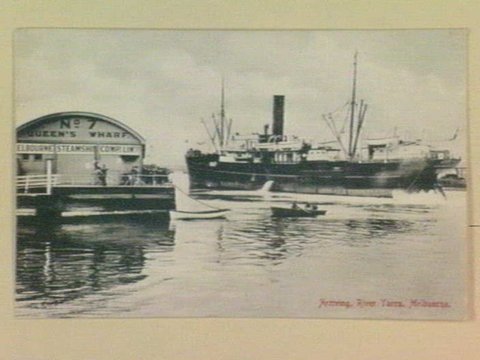 Arriving, River Yarra, Melbourne, c. 1911