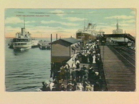 PORT MELBOURNE RAILWAY PIER, c. 1914