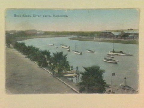 Boat Sheds, River Yarra, Melbourne, 1905–14