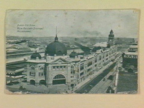Birds Eye View. New Railway Station. Melbourne, 1910–20