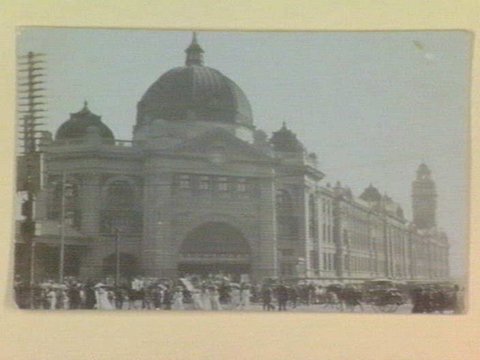 Flinders St. Station, Melbourne, c. 1910