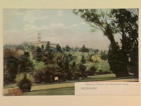 Botannical [Botanical] Gardens and Government House. MELBOURNE, 1895–1915