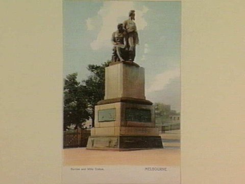 Burke and Wills Statue. MELBOURNE, 1895–1915