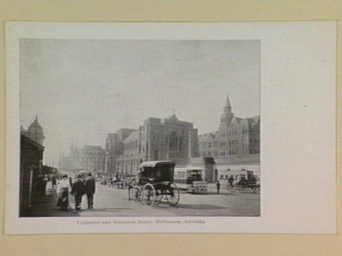 Cathedral and Swanston Street, Melbourne, Australia, 1895–1915