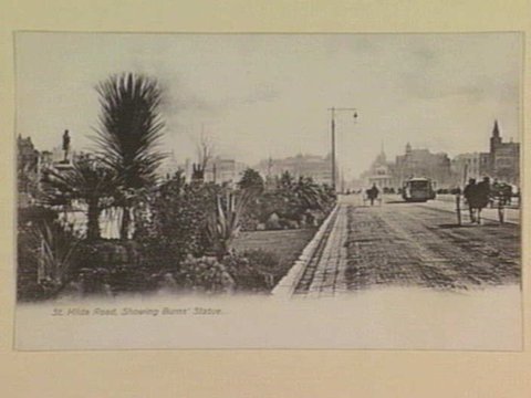 St. Kilda Road, Showing Burns' Statue, 1895–1915