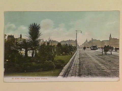 St. Kilda Road, showing Burns' Statue, 1904–16