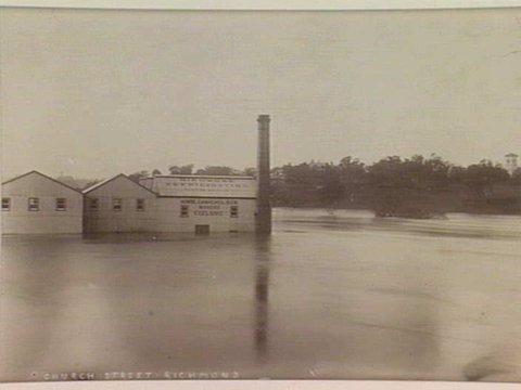 Church Street, Richmond [during a flood], 1891?