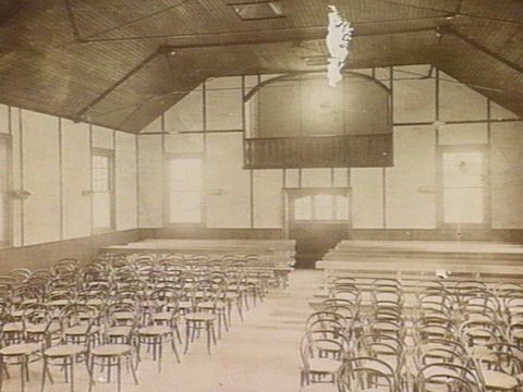 Interior of a hall, Malvern, 1900–20