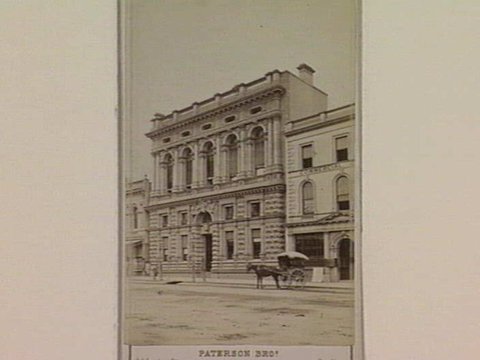 Bank of Victoria, Collins St., Melbourne, c. 1870
