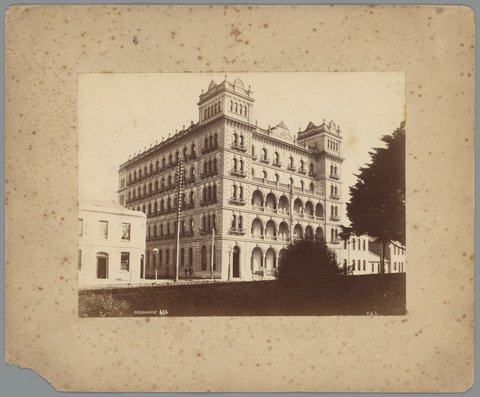 [Grand Hotel, later Windsor Hotel, Spring Street, Melbourne], c. 1883
