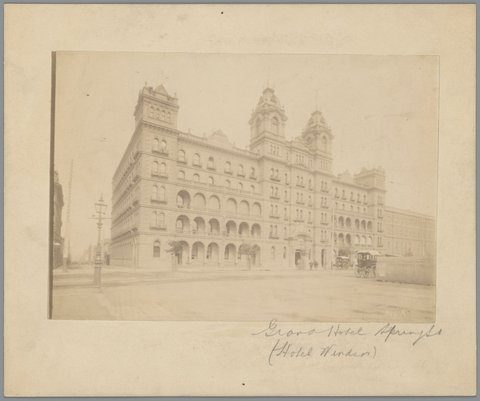 Windsor Hotel, Spring Street, Melbourne, 1865–95