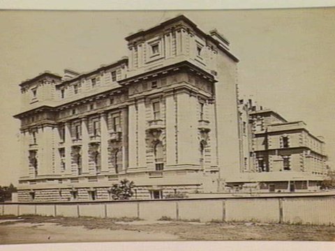 Parliament House Library, Melbourne, facing east on Macarthur Street, 1865–95